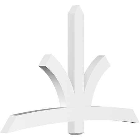 Ekena Millwork Davenport Architectural Grade PVC Gable Bracket, 84"W x 52 1/2"H x 4"D x 6"F, 15/12 Pitch GBP084X53X0406DAV00